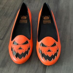 Strange Cvlt Lydia Scary Jack Pumpkin Flats (Halloween Edition) - Size 8